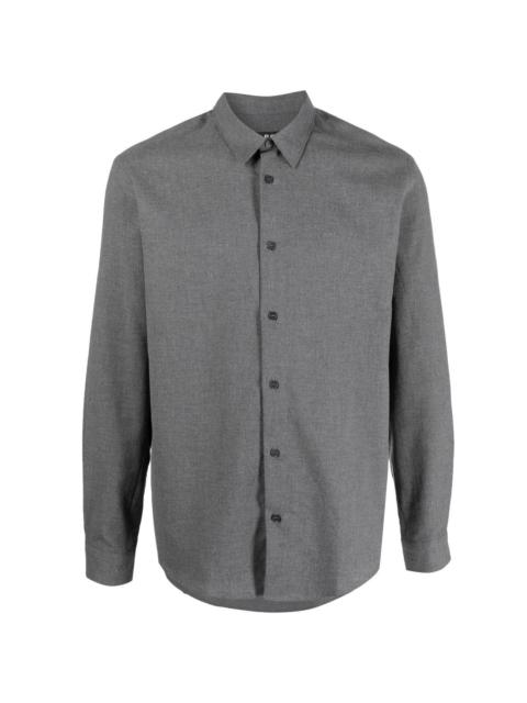 button-up flannel shirt