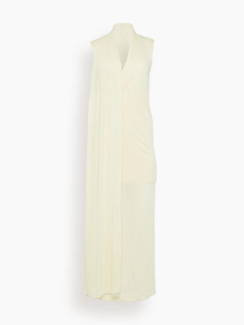 TOTEME Overlapped Scarf Dress in Ecru