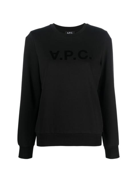 A.P.C. logo-print sweatshirt