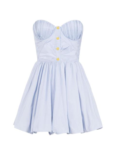 ELISABETTA FRANCHI striped balloon mini dress