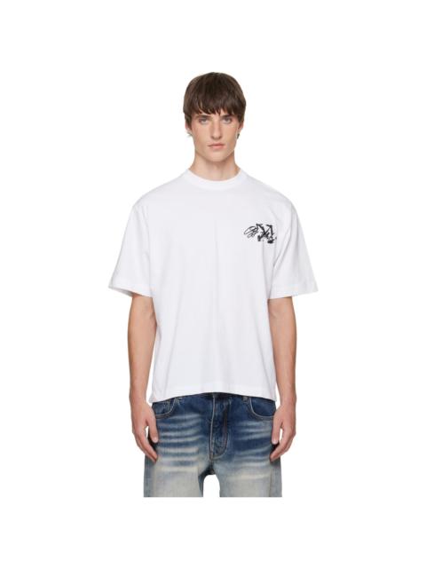 Off-White White Stroke Skate T-shirt