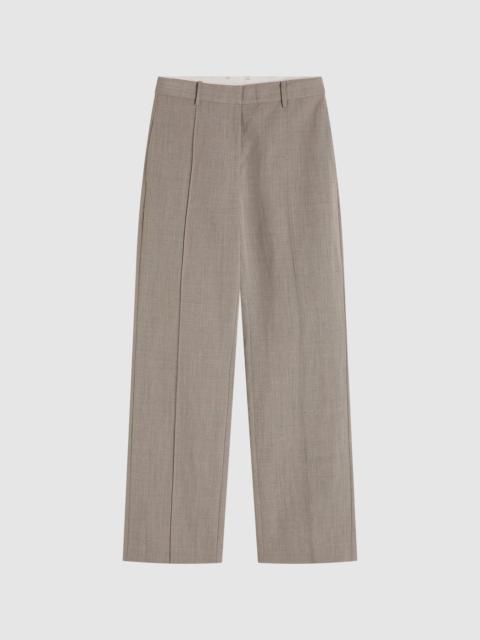 ST. AGNI Classic Pintuck Pants - Pebble Melange