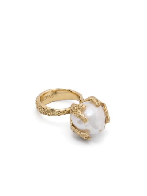 ALÉMAIS coral pearl ring