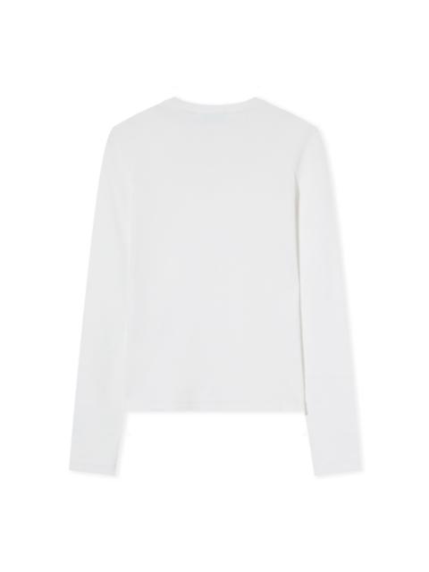Off-White Off Stamp Ribbed Long Sleeves T-Shirt