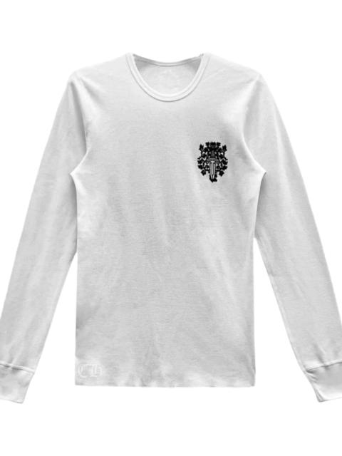 Chrome Hearts Vine Dagger Long-Sleeve Thermal Tee "White" CHRM1837