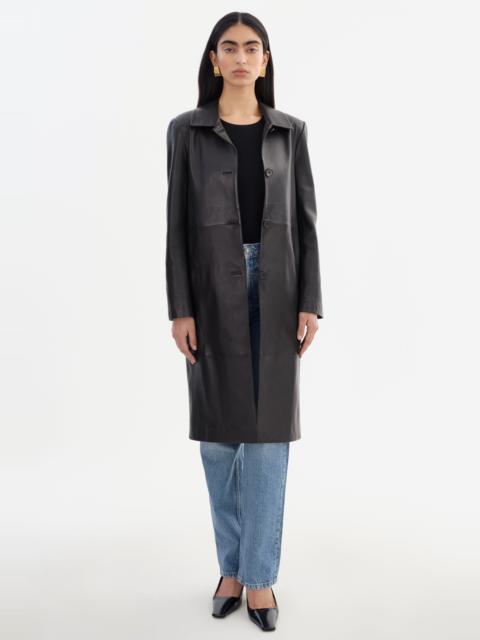 LAMARQUE BELEN | Longline Leather Coat