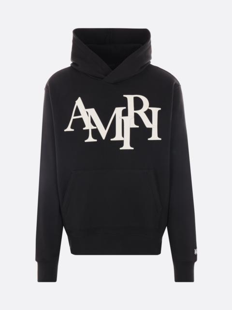 AMIRI STAGGERED JERSEY HOODIE