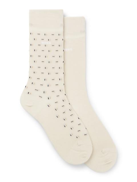 BOSS TWO-PACK OF COTTON-BLEND SOCKS IN A REGULAR LENGTH