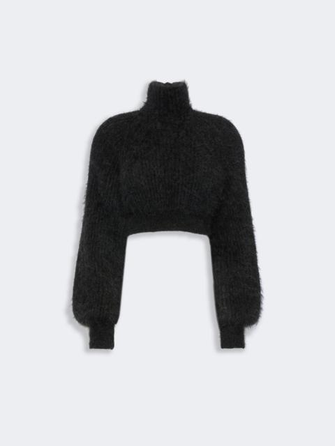 Max Mara ADORNO Mélange mohair yarn jumper - DARK GREY