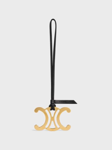 CELINE MAXI TRIOMPHE CHARM IN METAL AND SMOOTH LAMBSKIN