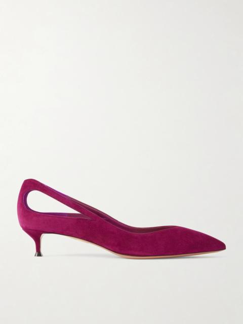 AQUAZZURA Sheeva 30 Cut-out Suede Pumps