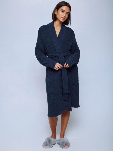 Splendid Navy Cozy Fuzzy PJ Cable Robe
