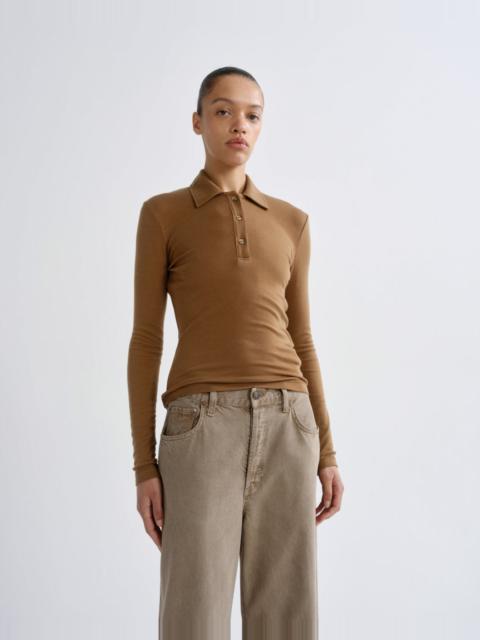 AGOLDE AMOS POLO IN HONEYCOMB
