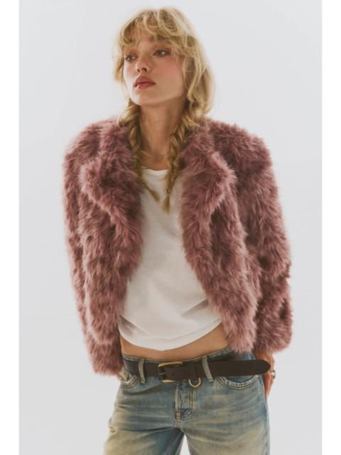 FREE PEOPLE Supernova Cropped Faux Fur Jacket