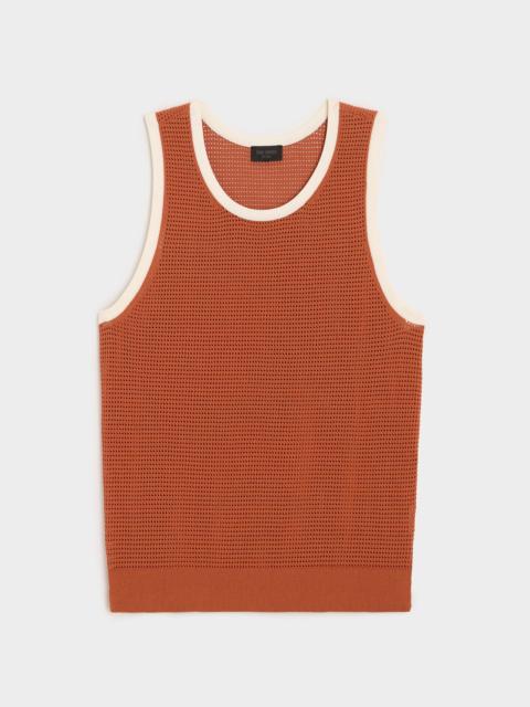 TODD SNYDER Tipped Luxe Mesh Tank