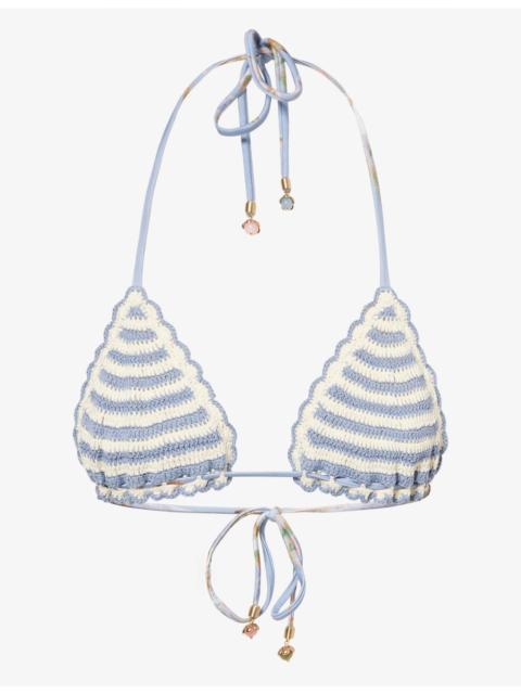 Awaken Crocheted Triangle Bikini Top