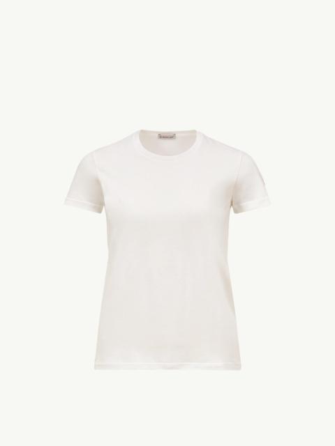 Moncler Logo Patch Cotton Jersey T-Shirt