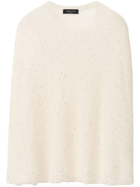 FABIANA FILIPPI sequin-embellished cape