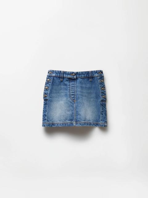 VERSACE Denim Mini Skirt