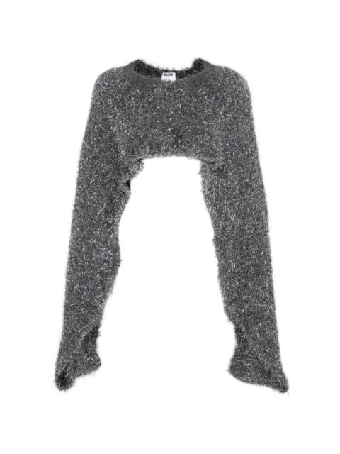 Moschino metallic crop top