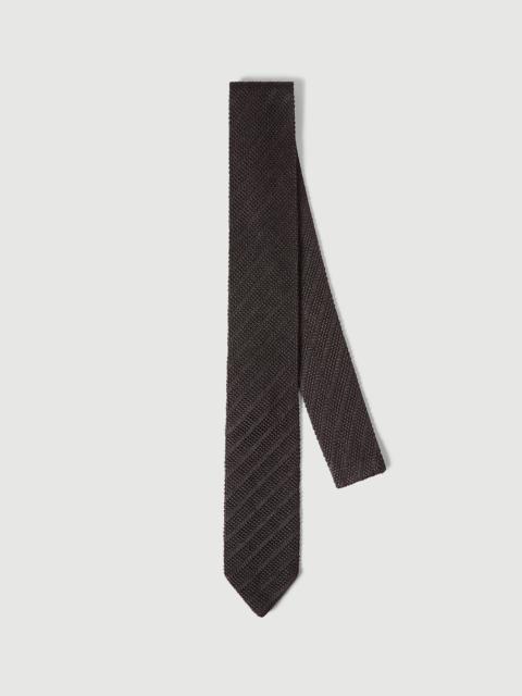 Brunello Cucinelli Textured silk tie