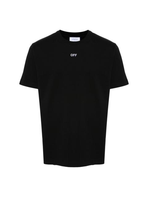 Off-White embroidered-logo cotton T-shirt