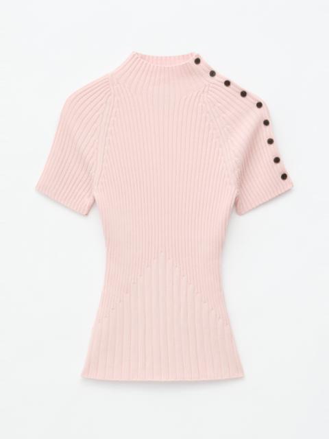 & Other Stories Mock-Neck Ribbed Top