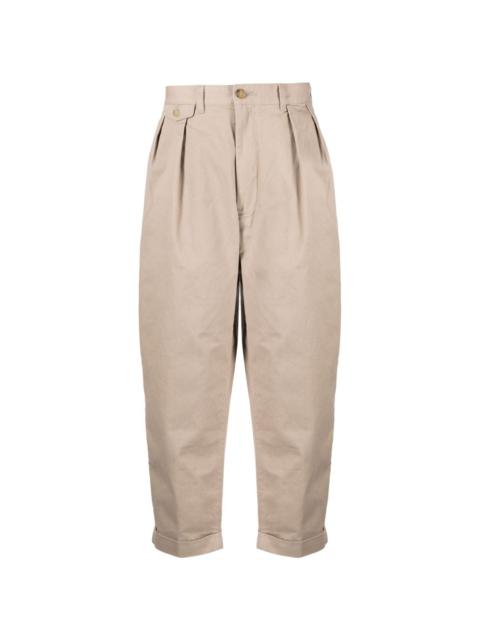 BEAMS PLUS cropped cotton trousers
