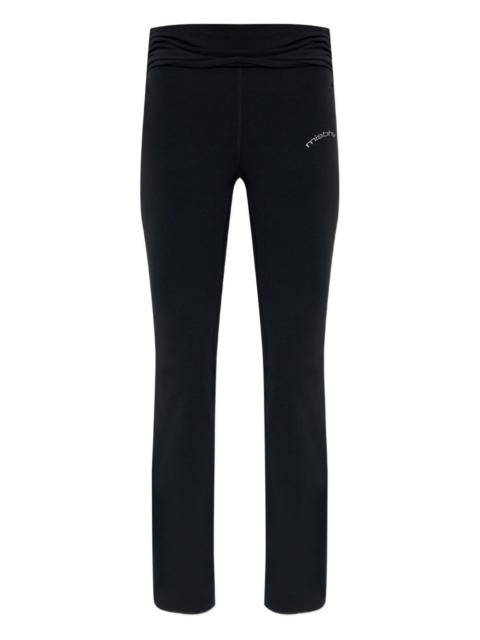 MISBHV branding-detail flared trousers