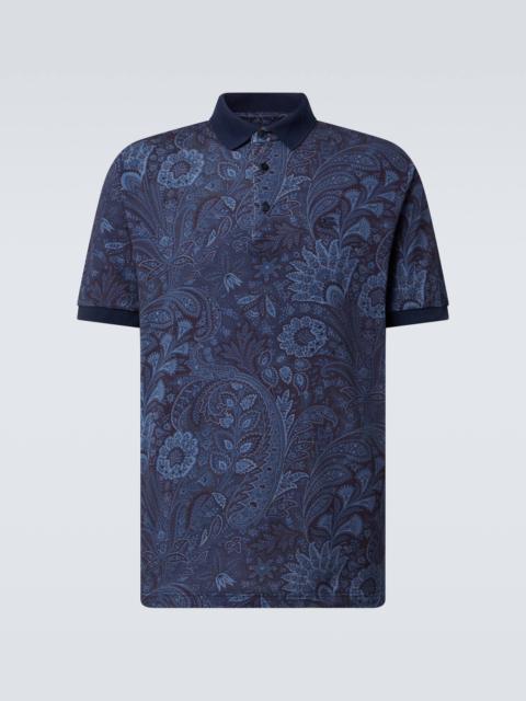 Etro Paisley cotton polo shirt