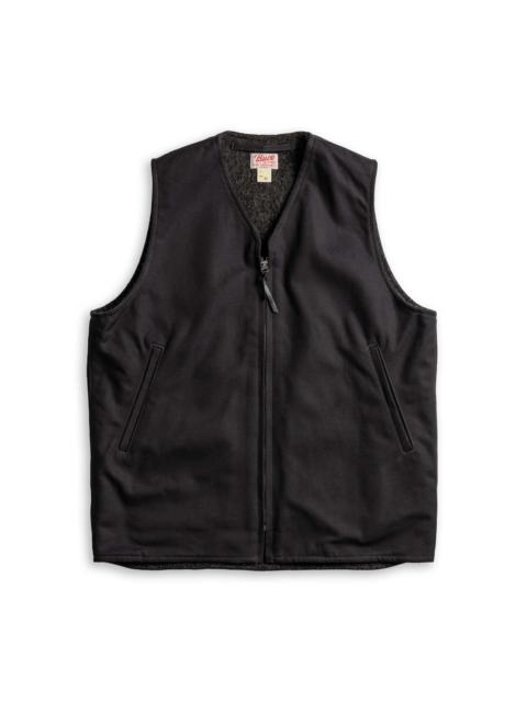 The Real McCoys The Real McCoy's Buco Cotton Canvas Riding Vest Black