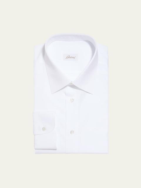 Brioni Wardrobe Essential Solid Dress Shirt, White
