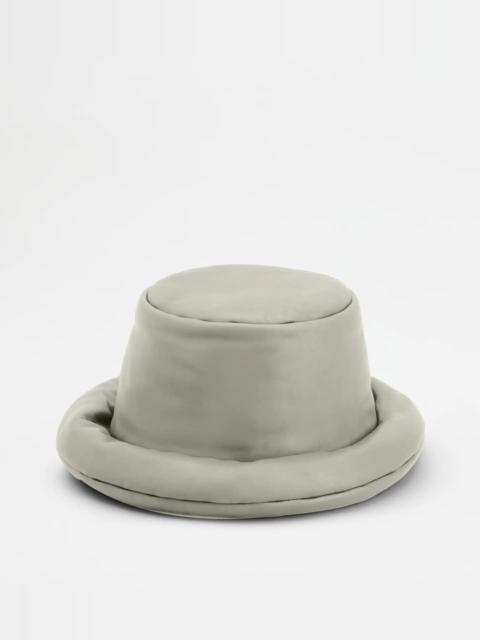Tod's HAT IN LEATHER - GREY
