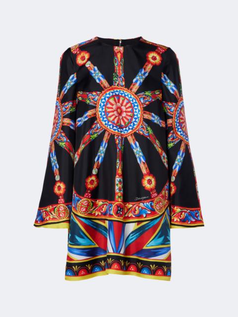 Dolce & Gabbana Carretto silk twill kaftan