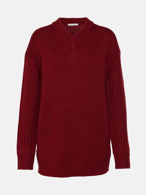 EMILIA WICKSTEAD Ribbed-knit wool sweater