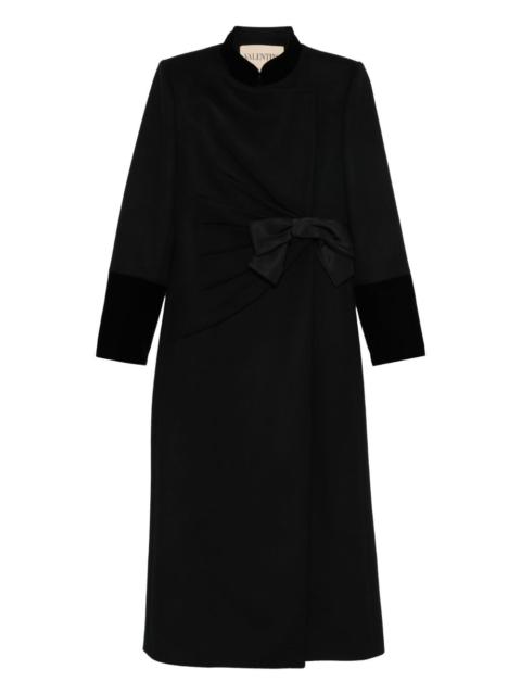 Valentino bow-detailed coat
