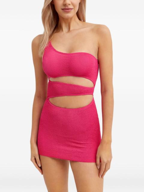 bond-eye Rico asymmetric cut-out mini dress