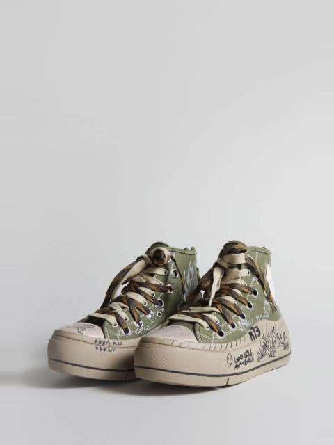 R13 DOUBLE GROMMET KURT HIGH TOP SNEAKER