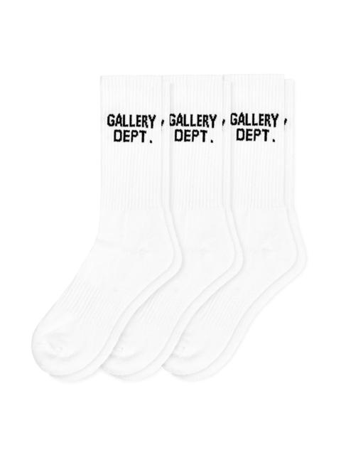 GALLERY DEPT. CLEAN WHITE SOCKS - SET OF 3