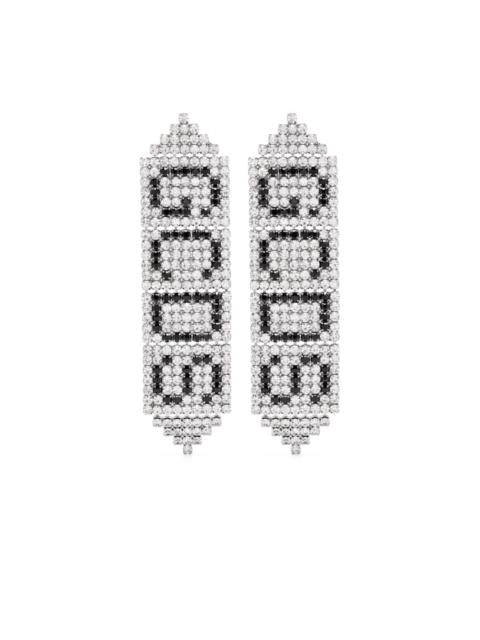 GCDS Bling Logo earrings