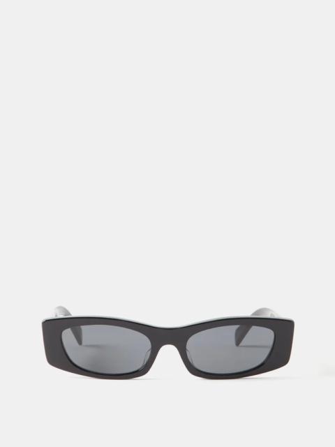 CELINE Bold rectangular acetate sunglasses