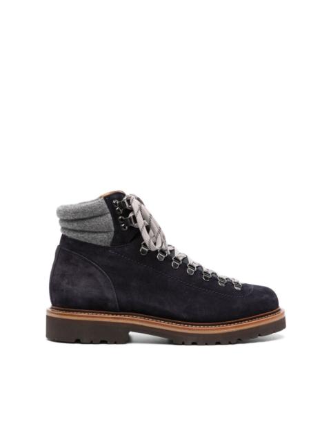 Brunello Cucinelli Mountain lace-up suede boots