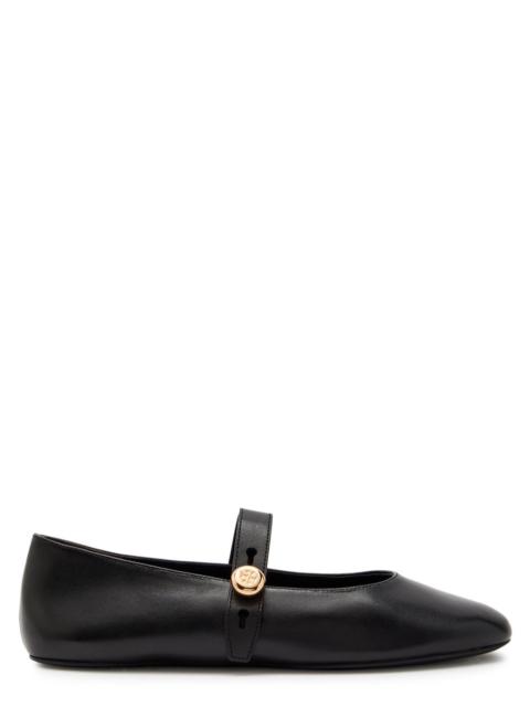 TORY BURCH Tory Burch Romy Leather Mary Jane Flats