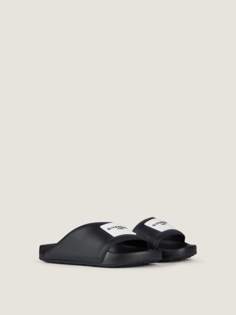 Givenchy LABEL FLAT MULES IN RUBBER