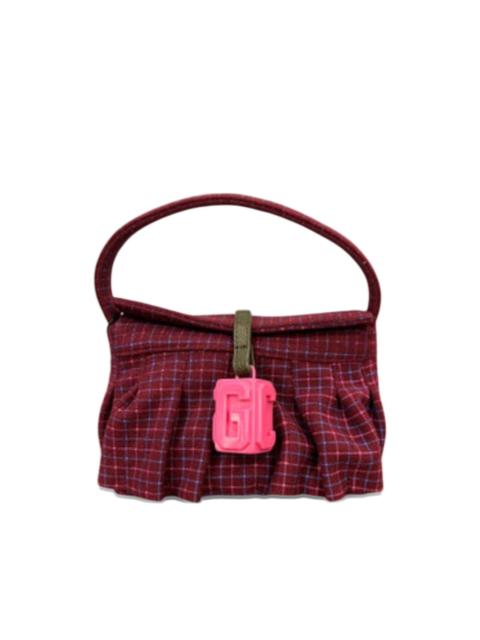 GCDS Mini Comma checked shoulder bag