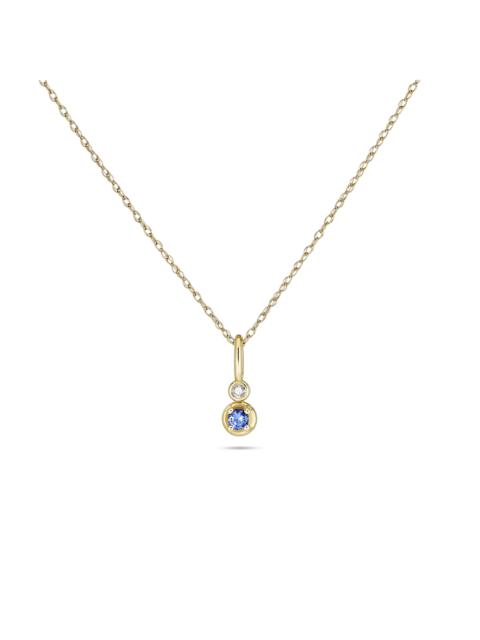 STONE AND STRAND Birthstone Diamond Bonbon Necklace
