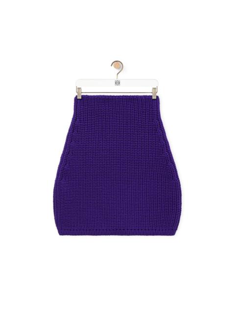 Loewe Mini skirt in technical knit