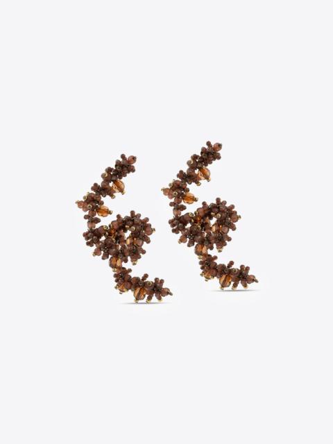 Dries Van Noten EMBROIDERED EARRINGS