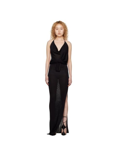 AYA MUSE Black Malais Maxi Dress