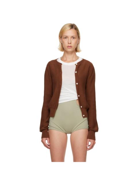 BASERANGE Brown Tier Cardigan